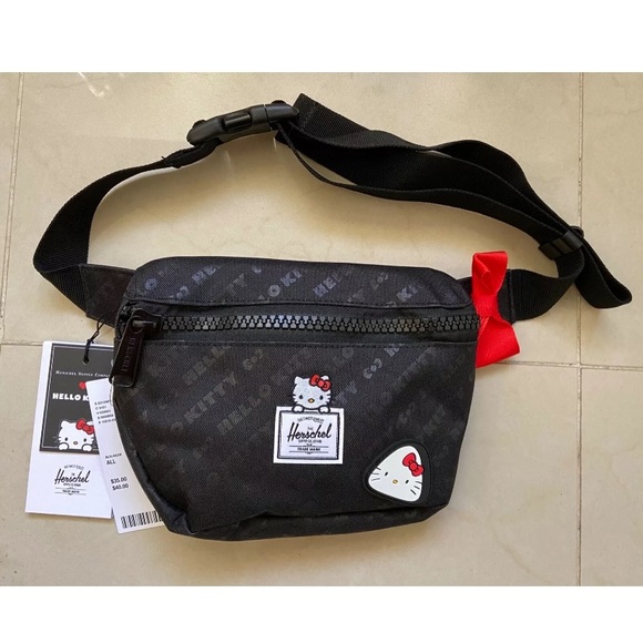HERSCHEL NEW Men/'s Cruz Hip Pack Black BNWT